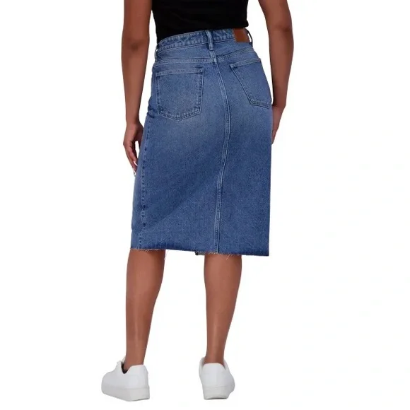 Lucky Brand Women's Midi Denim Skirt nwt - Picture 5 of 9